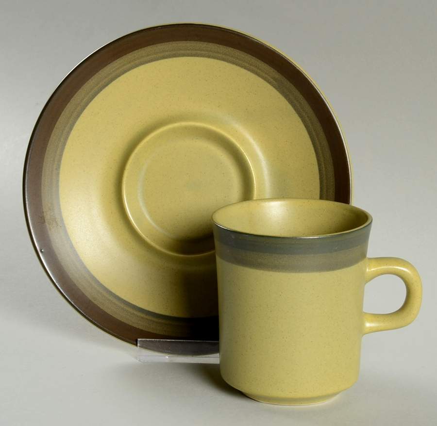 Apache Gold Flat Cup & Saucer Set by Arrowstone-1