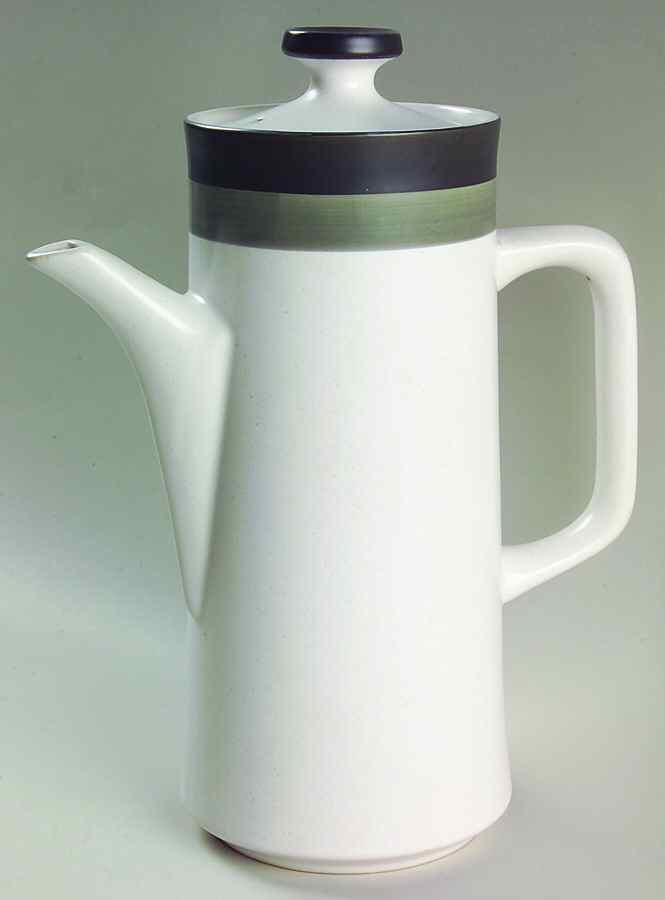 Black Foot Coffee Pot & Lid by Arrowstone-1