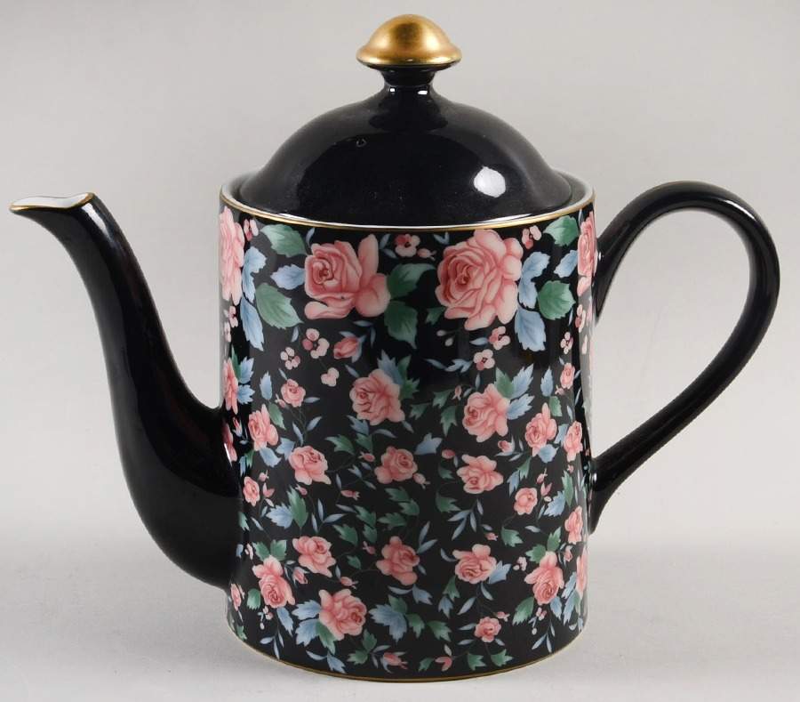 Victoria's Garden Coffee Pot & Lid by Arita-1