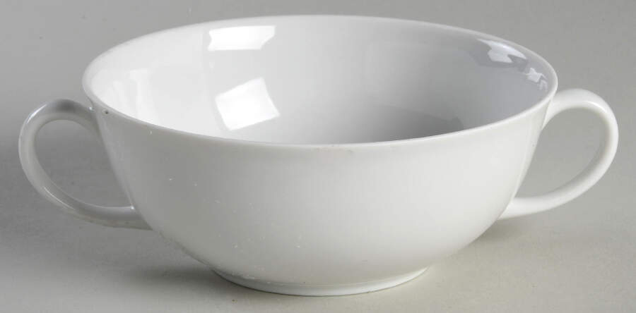 Arzberg White (Shape 1382) Flat Cream Soup Bowl by Arzberg-1