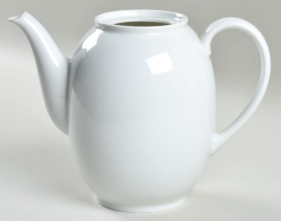 Arzberg White (Shape 1382) Small Coffee Pot No Lid by Arzberg-1