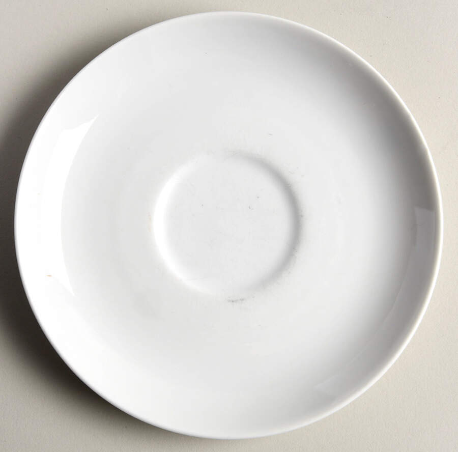 Arzberg White (Shape 1382) Saucer for Flat Cup by Arzberg-1