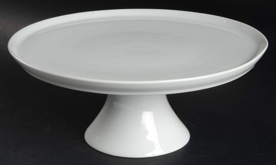 Arzberg White (Shape 1382) 12" Diameter Pedestal Cake Stand by Arzberg-1