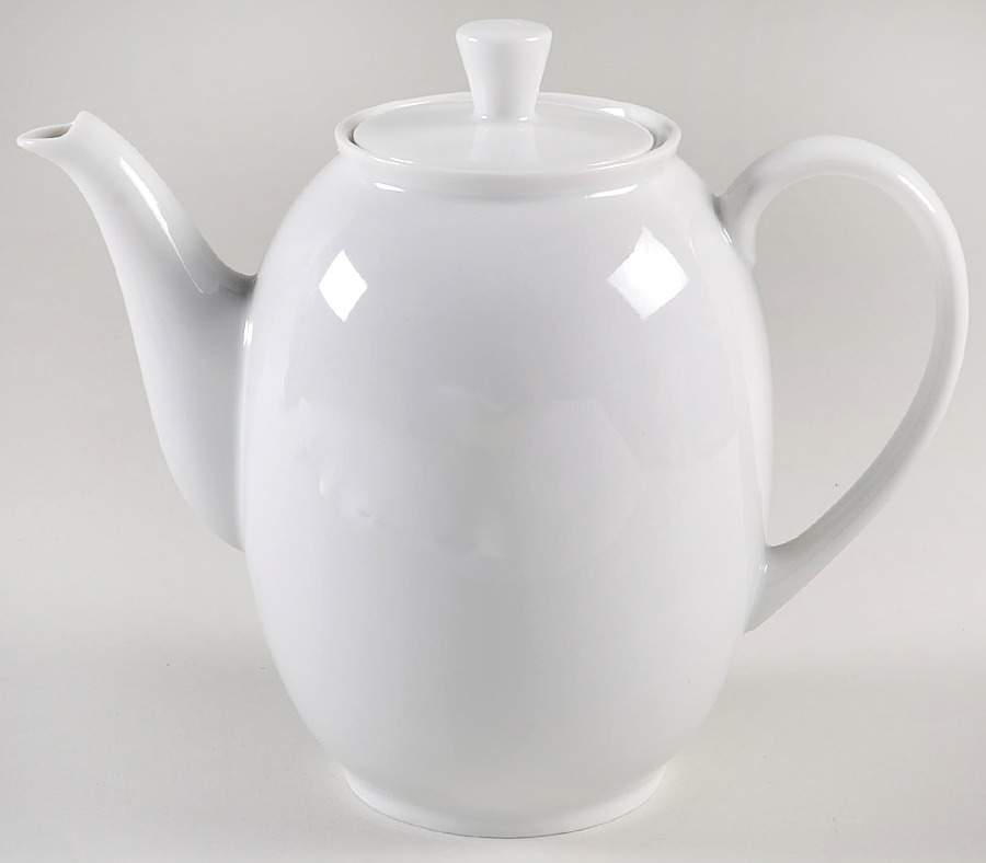 Arzberg White (Shape 1382) Coffee Pot & Lid by Arzberg-1