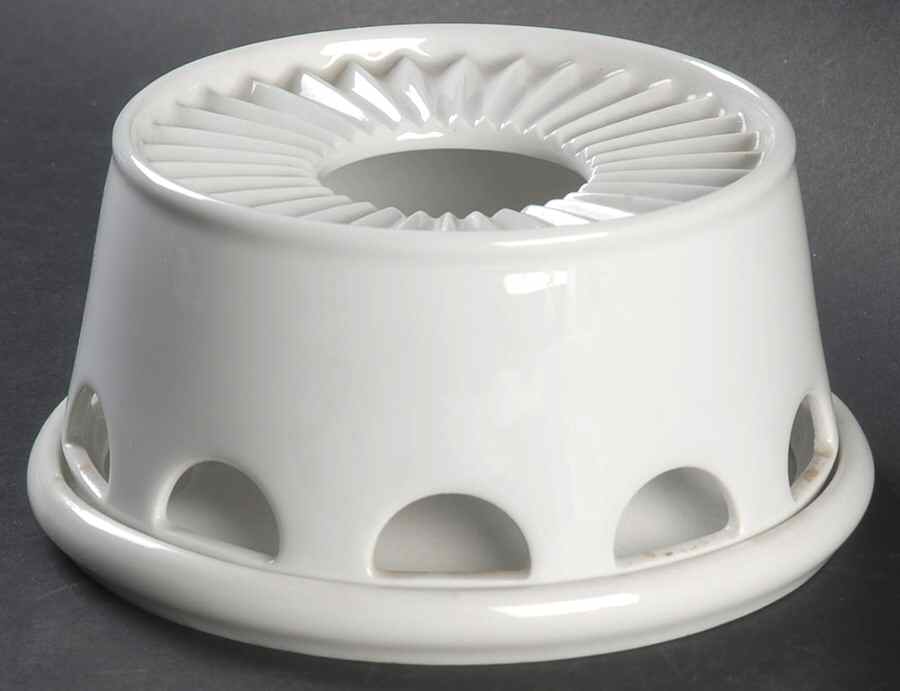 Arzberg White (Shape 1382) 2 Piece Warmer Stand by Arzberg-1