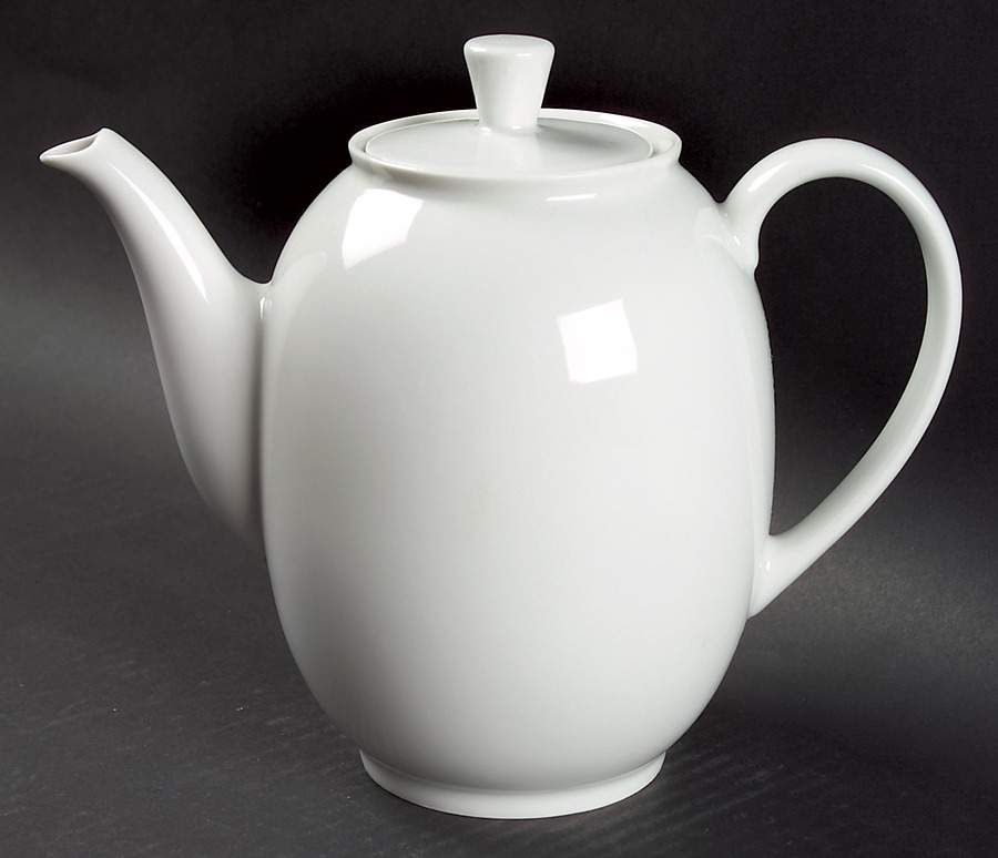 Arzberg White (Shape 1382) Small Coffee Pot & Lid by Arzberg-1