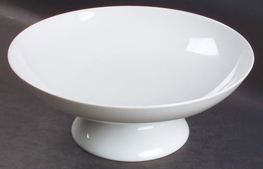 Arzberg White (Shape 1382) Round Compote (Height X Width) by Arzberg-1