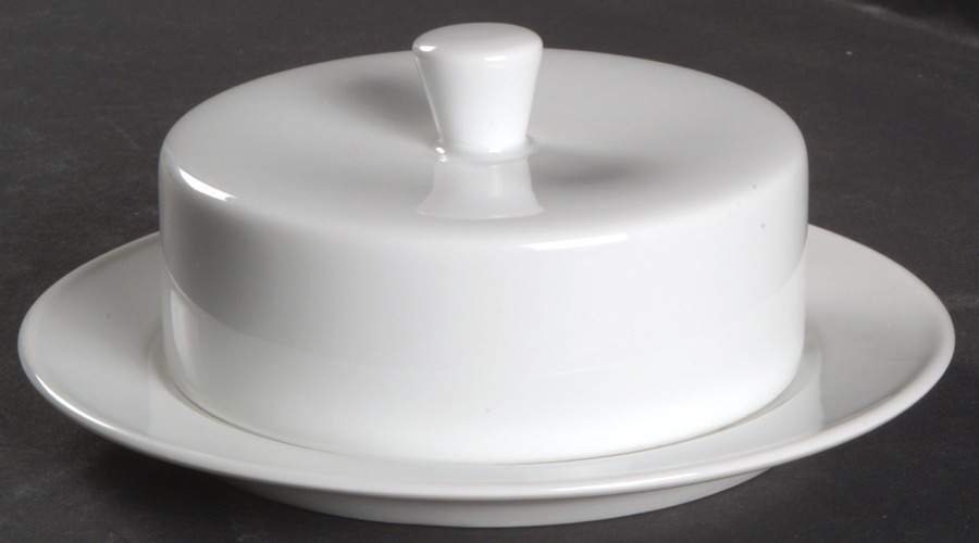 Arzberg White (Shape 1382) Butter Box & Lid by Arzberg-1