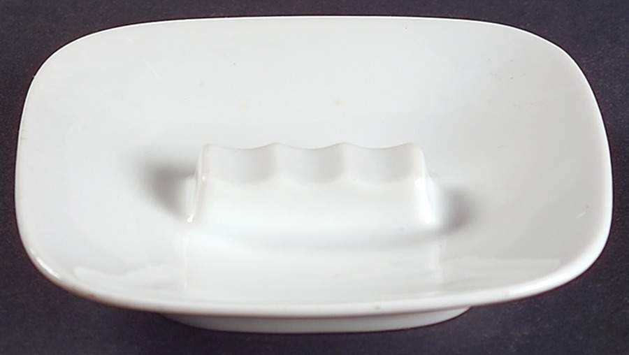 Arzberg White (Shape 1382) Small Square Ashtray by Arzberg-1