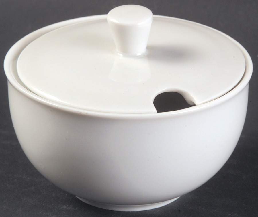 Arzberg White (Shape 1382) Jam/Jelly & Lid by Arzberg-1