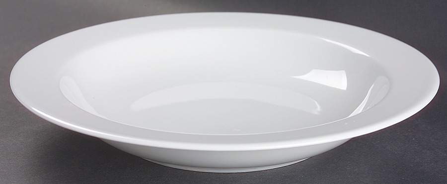 Arzberg White (Shape 1382) Large Rim Soup Bowl by Arzberg-1