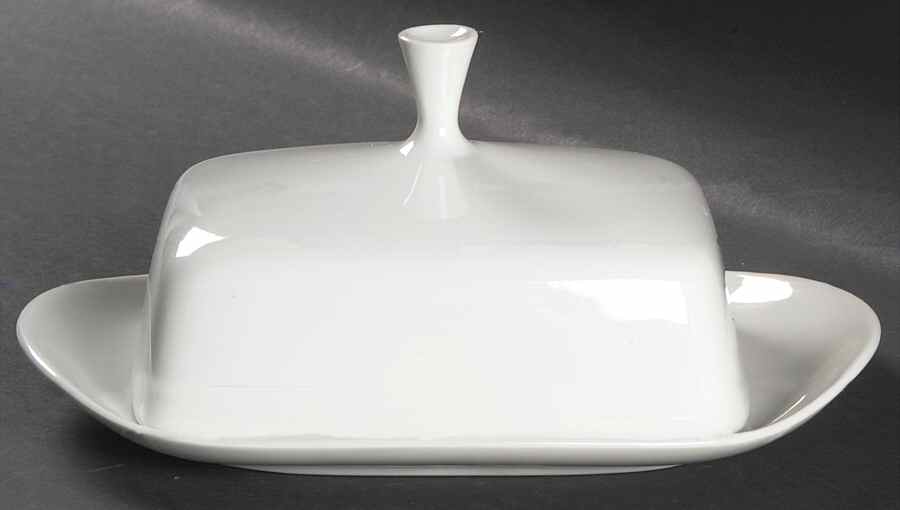 Arzberg White (Shape 2025) Square Covered Butter by Arzberg-1