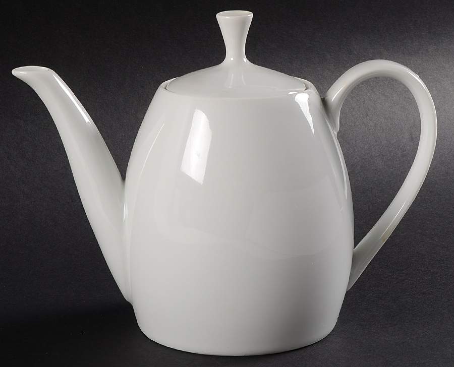 Arzberg White (Shape 2025) Mini Teapot & Lid by Arzberg-1