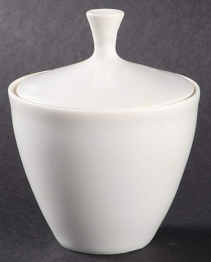 Arzberg White (Shape 2025) Mini Sugar Bowl & Lid by Arzberg-1
