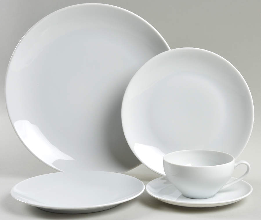 Arzberg White (Form Shape 2000) 5 Piece Place Setting by Arzberg-1