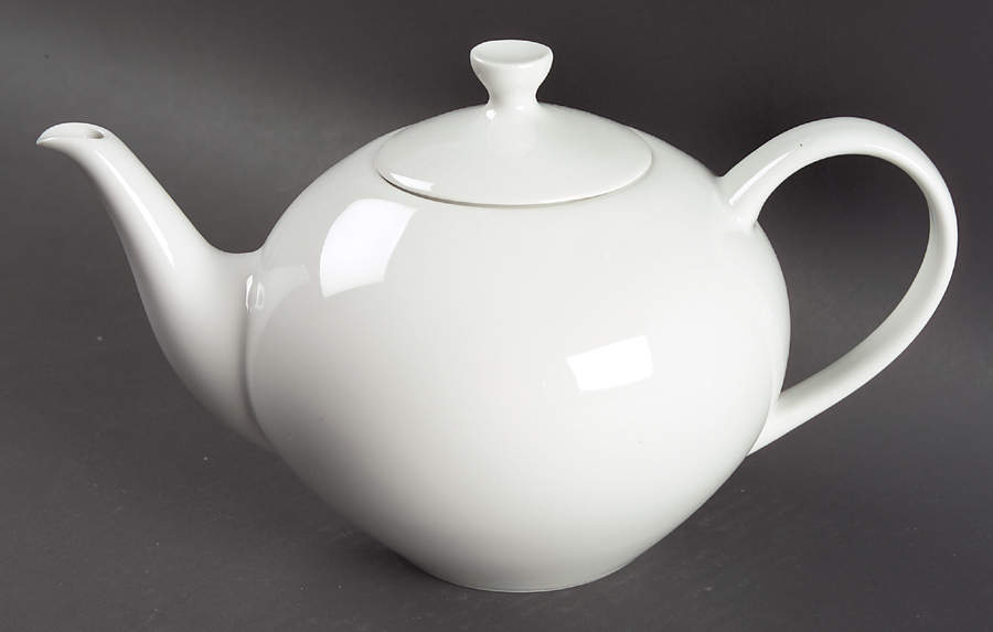 Arzberg White (Form Shape 2000) Teapot & Lid by Arzberg-1