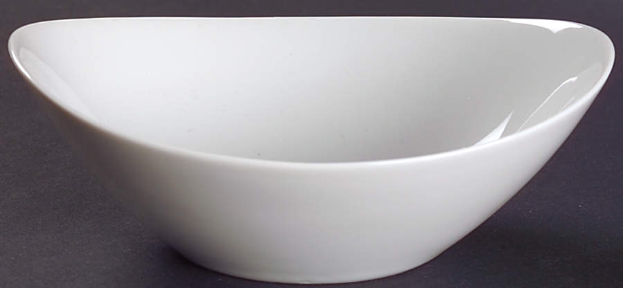 Arzberg White (Form Shape 2000) 6" Oval Vegetable Bowl by Arzberg-1