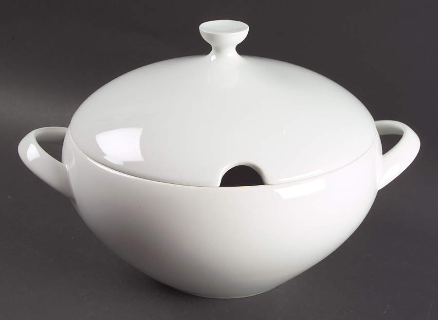 Arzberg White (Form Shape 2000) Tureen & Lid by Arzberg-1