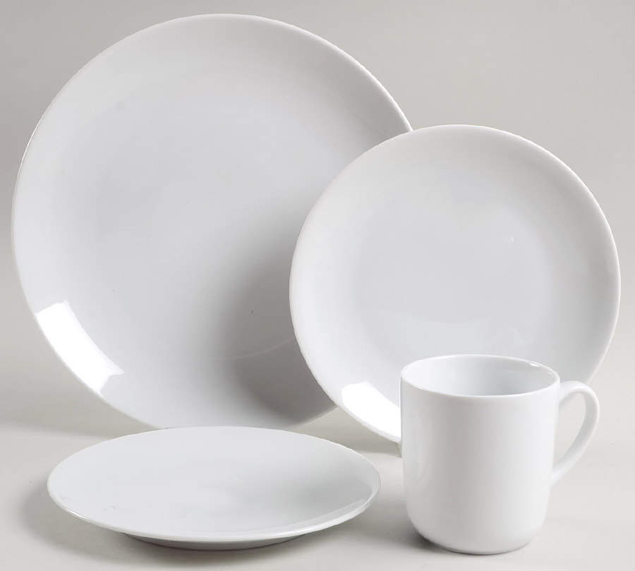 Arzberg White (Form Shape 2000) 4 Piece Place Setting by Arzberg-1