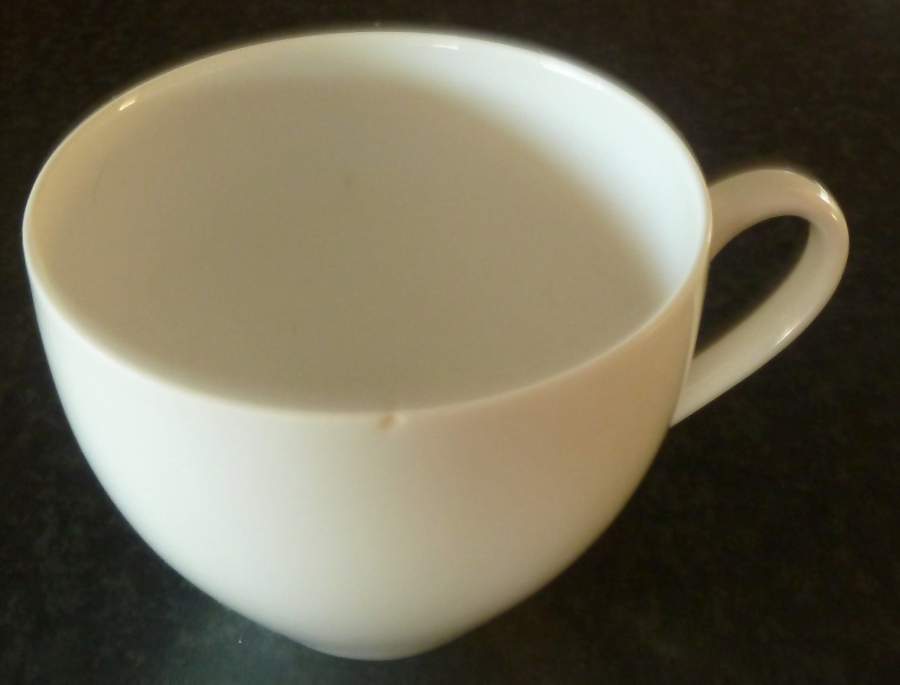 Arzberg White (Form Shape 2000) Flat Cup by Arzberg-1