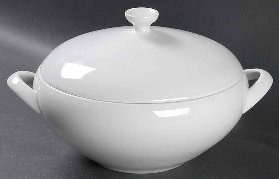 Arzberg White (Form Shape 2000) 2 Qt Round Covered Casserole by Arzberg-1