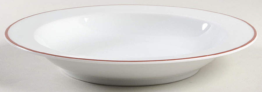 Contrast (Red Trim) Large Rim Soup Bowl by Arzberg-1