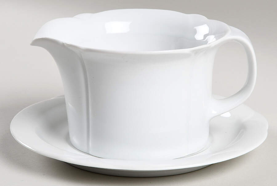 Corso White Gravy Boat & Underplate by Arzberg-1