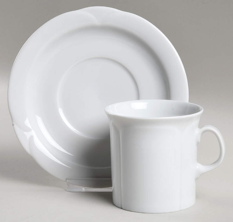 Corso White Flat Cup & Saucer Set by Arzberg-1