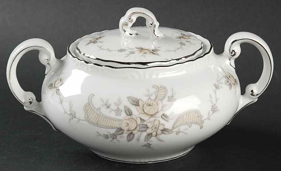 Queen Anne Sugar Bowl & Lid by Ashcraft-1
