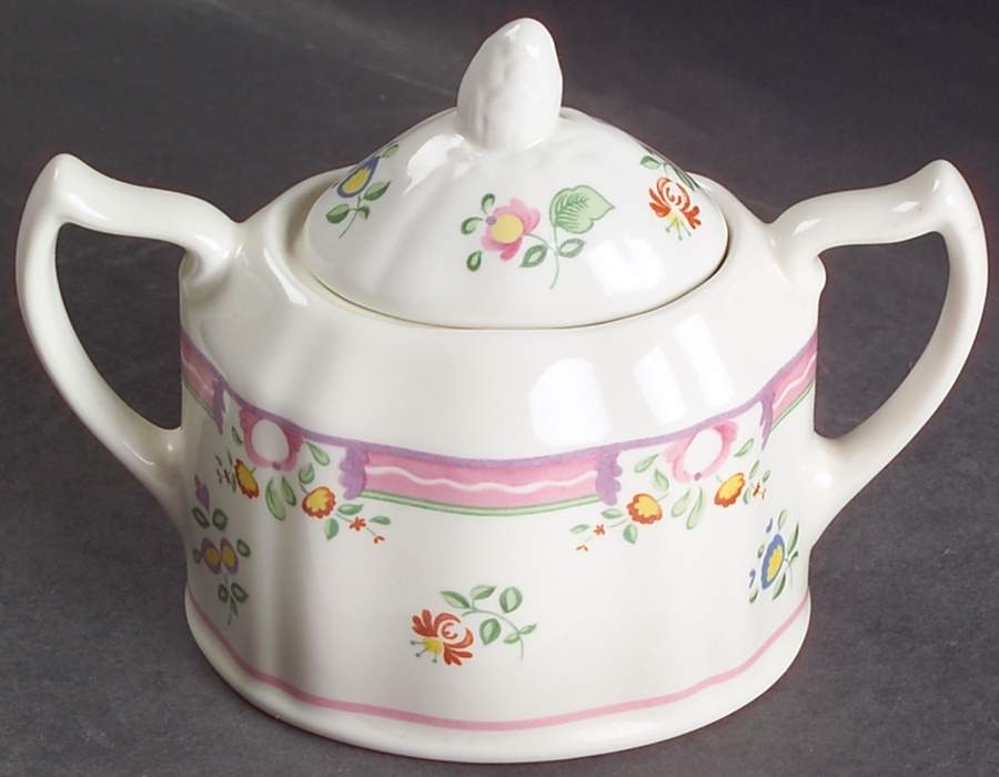 Alice Sugar Bowl & Lid by Laura Ashley-1