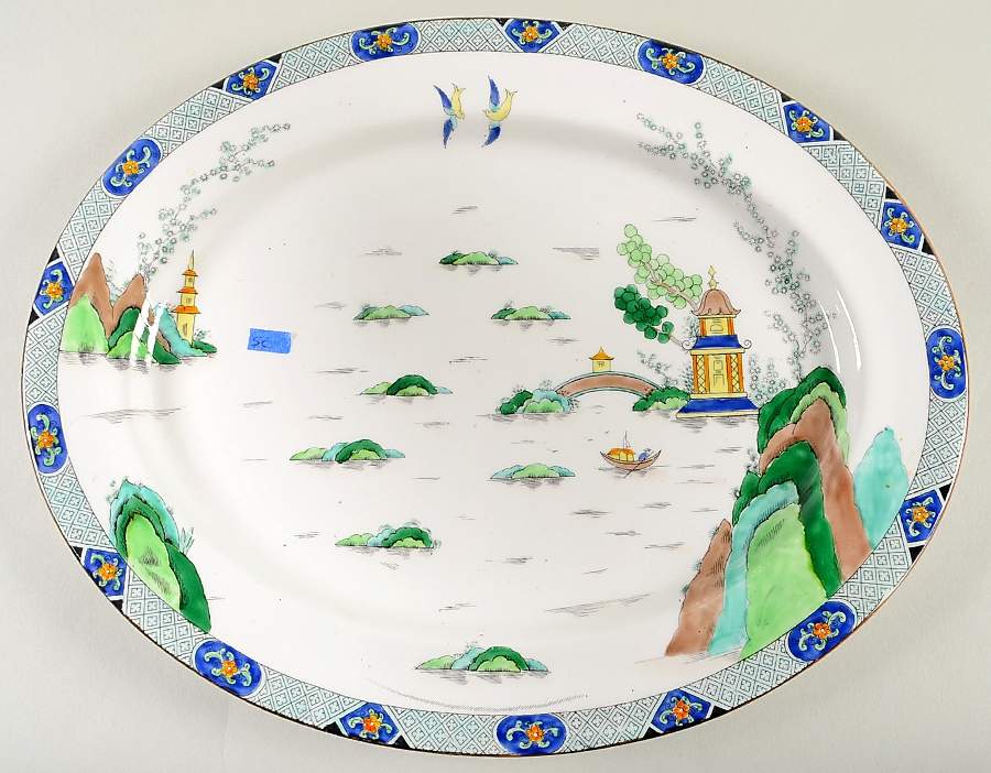 1242 15" Oval Serving Platter by John  Aynsley & Sons-1