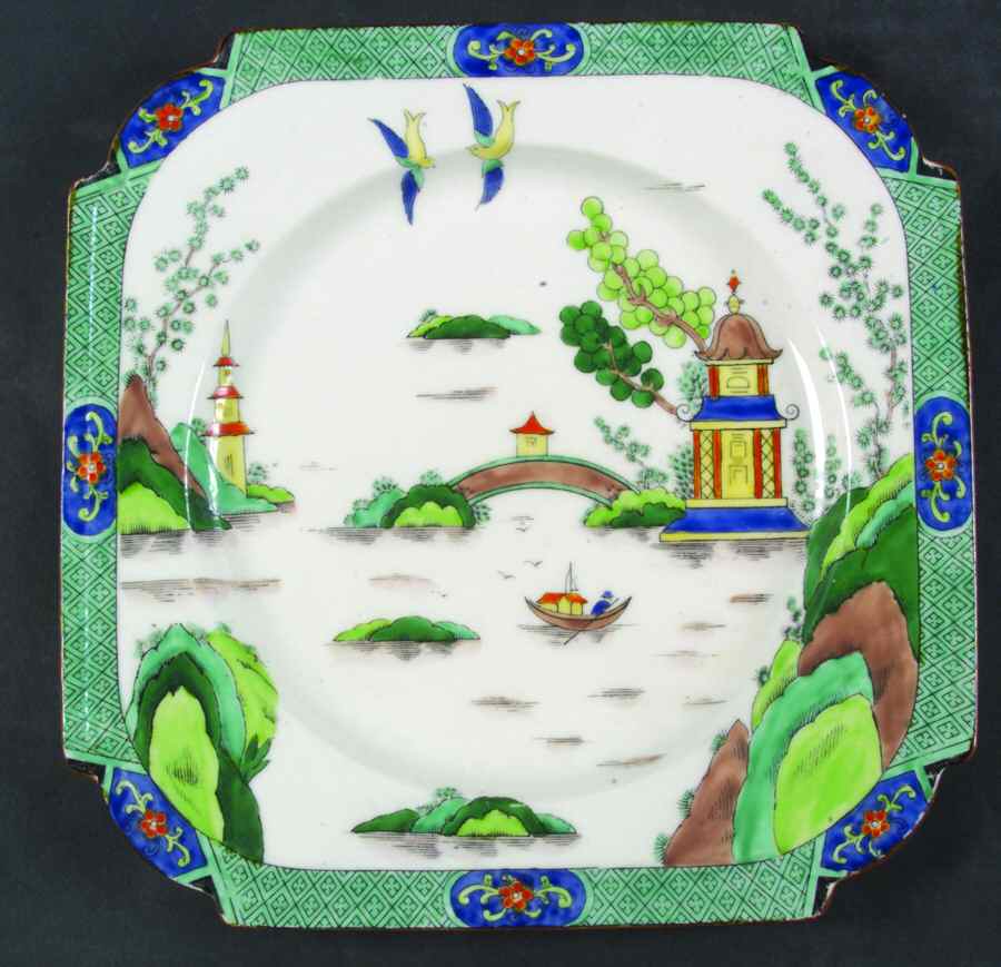 1242 Square Luncheon Plate by John  Aynsley & Sons-1