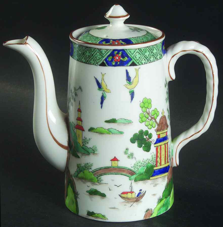 1242 Individual Coffee Pot & Lid by John  Aynsley & Sons-1