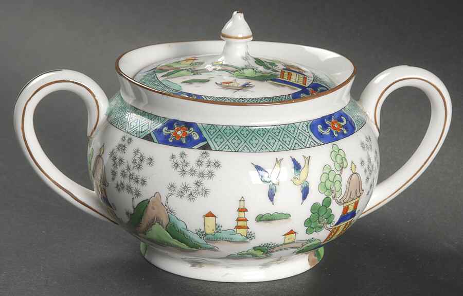 1242 Sugar Bowl & Lid by John  Aynsley & Sons-1