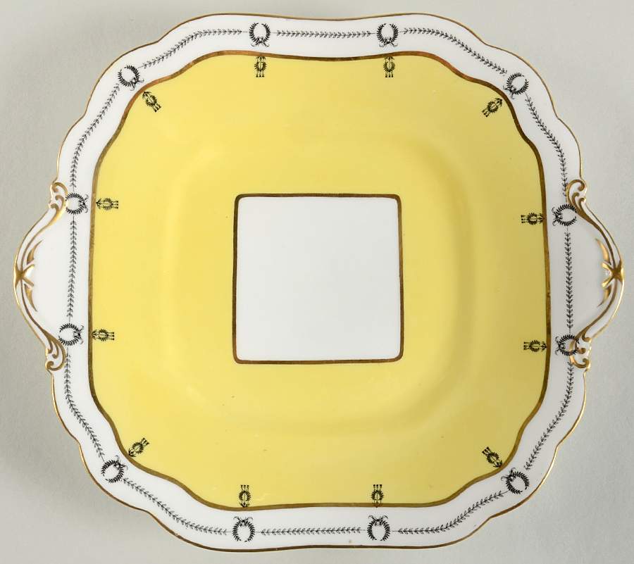 3138 Square Handled Cake Plate by John  Aynsley & Sons-1