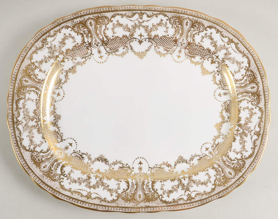 7949 13" Oval Serving Platter by John  Aynsley & Sons-1
