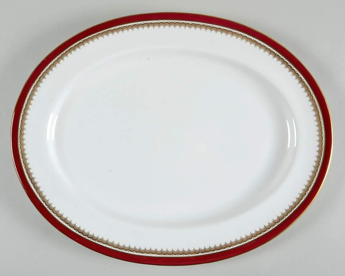 Ambassador Maroone 15" Oval Serving Platter by John  Aynsley & Sons-1