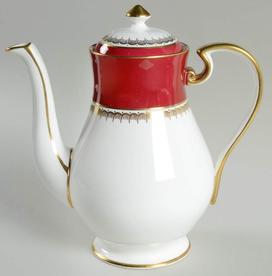 Ambassador Maroone Coffee Pot & Lid by John  Aynsley & Sons-1