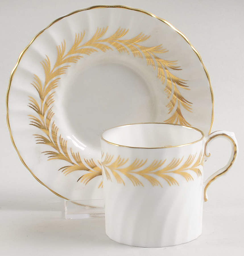 Arundel Flat Demitasse Cup & Saucer Set by John  Aynsley & Sons-1