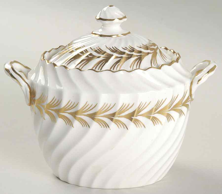 Arundel Sugar Bowl & Lid by John  Aynsley & Sons-1