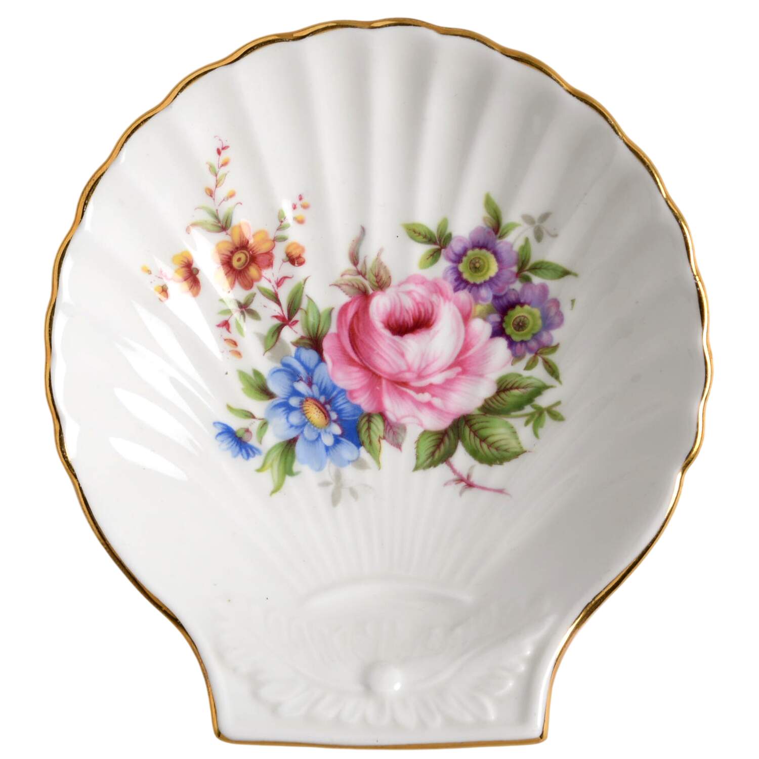 Aynsley Spray Small Shell Shaped Dish by John  Aynsley & Sons-1