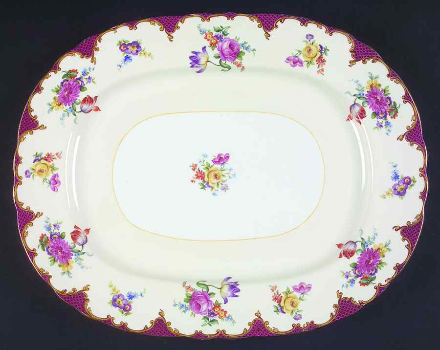 B3645 15" Oval Serving Platter by John  Aynsley & Sons-1