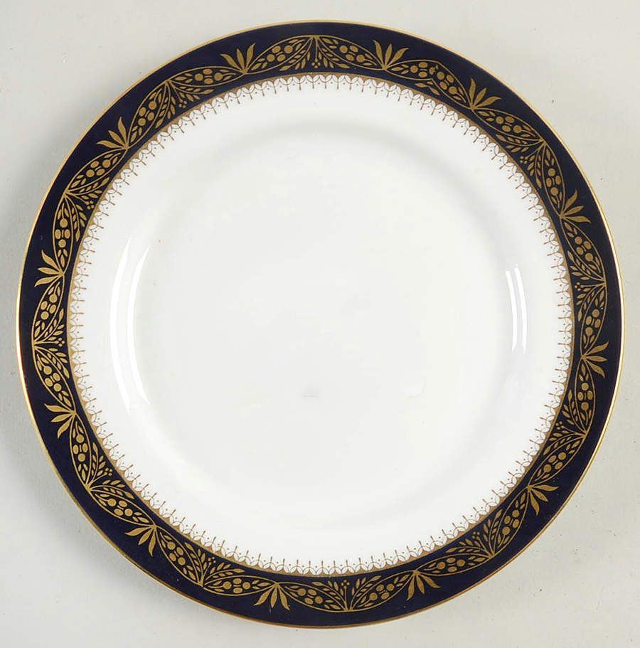 Balmoral Blue Bread & Butter Plate by John  Aynsley & Sons-1