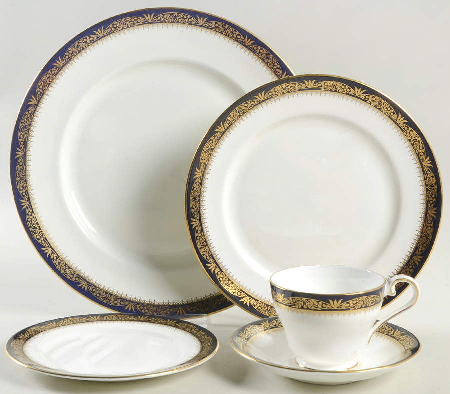Balmoral Blue 5 Piece Place Setting by John  Aynsley & Sons-1