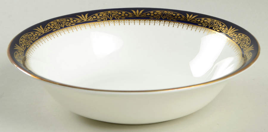 Balmoral Blue Coupe Cereal Bowl by John  Aynsley & Sons-1