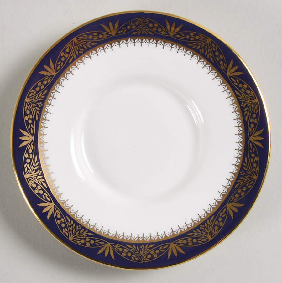 Balmoral Blue Saucer for Demitasse Cup by John  Aynsley & Sons-1