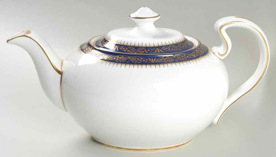 Balmoral Blue Teapot & Lid by John  Aynsley & Sons-1