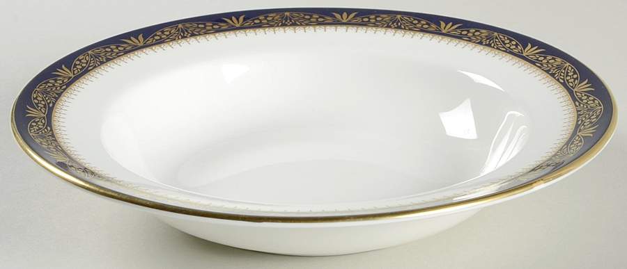 Balmoral Blue Rim Soup Bowl by John  Aynsley & Sons-1