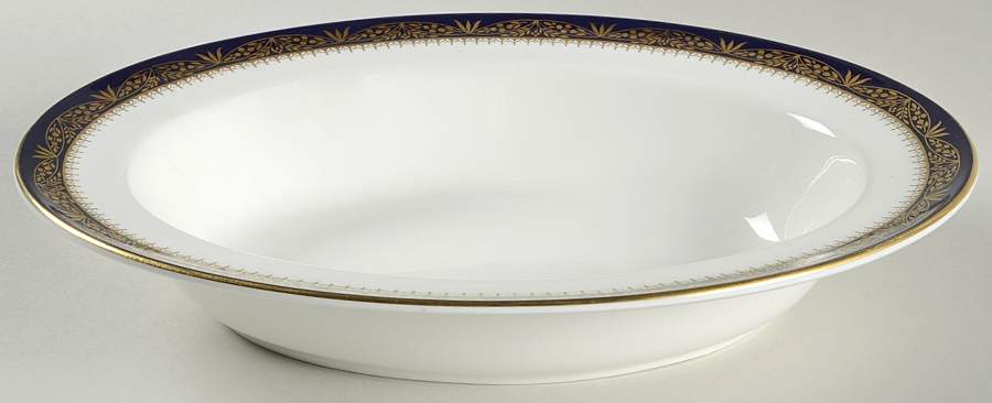 Balmoral Blue 10" Oval Vegetable Bowl by John  Aynsley & Sons-1