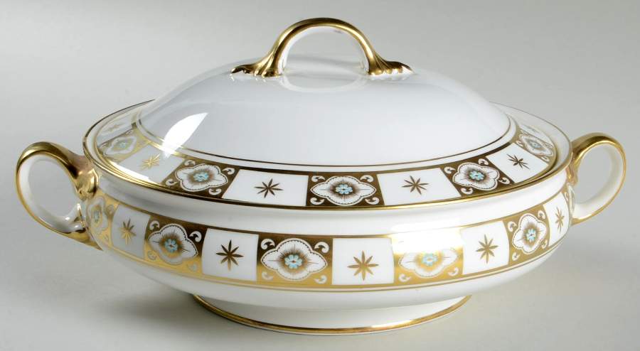 Belmont (Smooth) Round Covered Vegetable by John  Aynsley & Sons-1